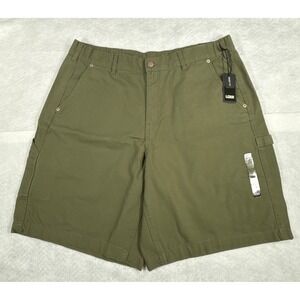 LCKR Lajoie Mens XL Green Utility Casual Stretch Cargo Shorts NWT
